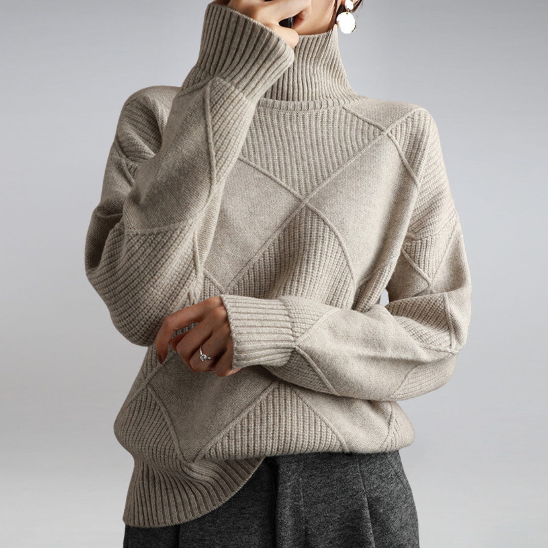 Couture Turtleneck Jumper