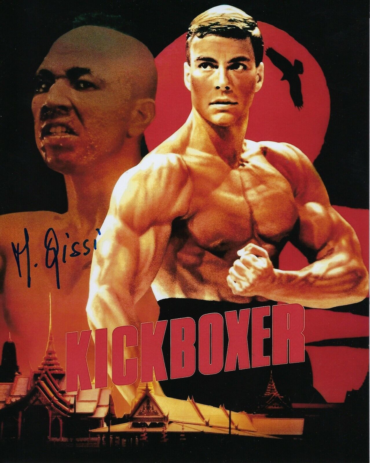 GFA Kickboxer Movie 2 Tong Po * MICHEL QISSI * Signed 8x10 Photo Poster painting PROOF MH9 COA