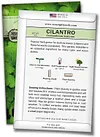 5 Herb Seeds Mix Package Collection Genovese Basil, Chives, Cilantro, Italian Parsley, and Oregano Seeds