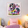 Colorful Unicorn-14CT Counted Cross Stitch 40*40cm/15.75*15.75in