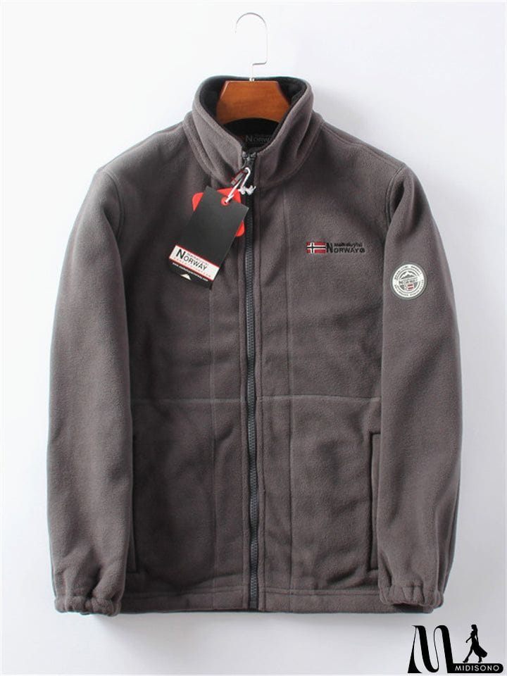 MidiSono - Men's Cozy Double-Sided Plush Winter Thermal Coat
