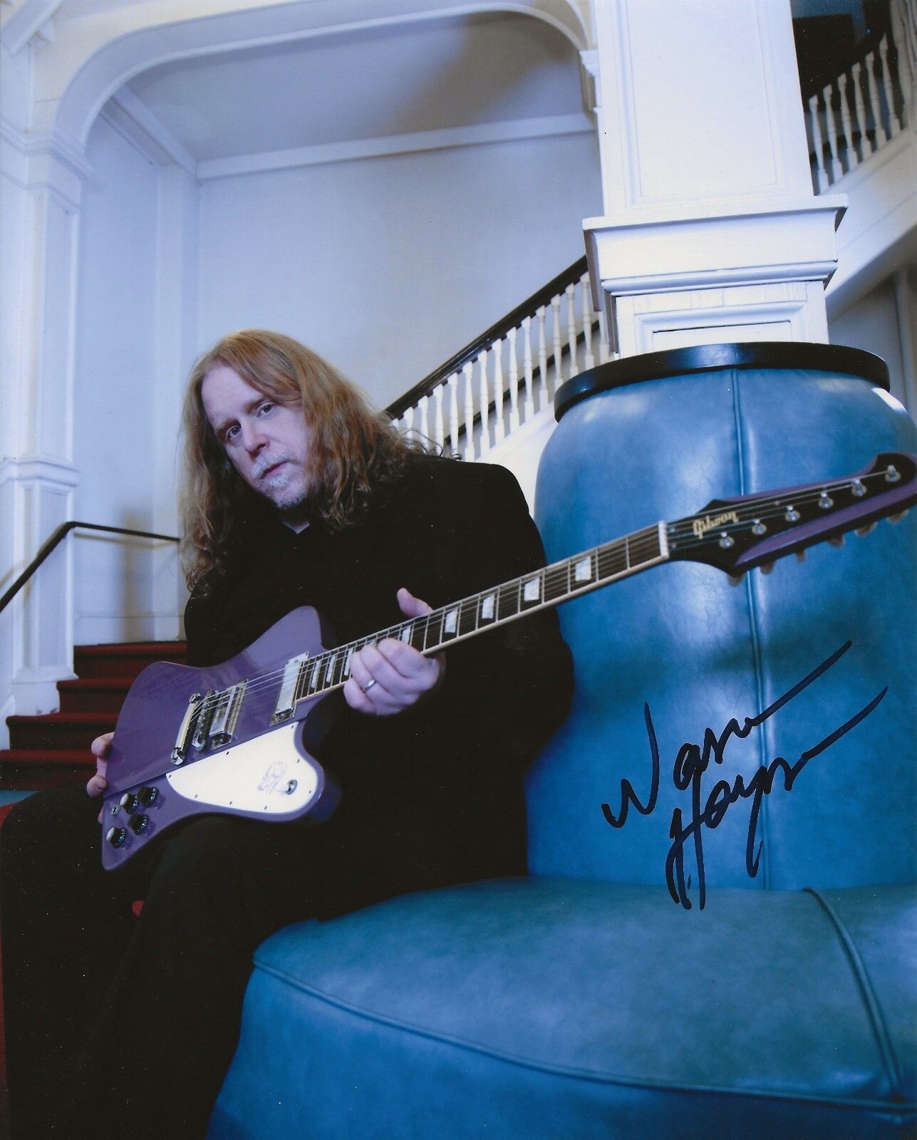 Warren Haynes REAL hand SIGNED Photo Poster painting #6 COA Gov't Mule & The Allman Brothers