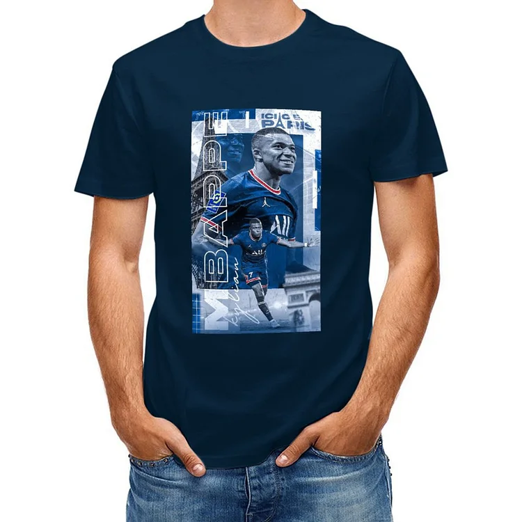 Kylian Mbappe Inspired Short Sleeve T-Shirt