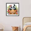 Diamond Painting -5D Full Round Drill Panda Mothers Day Slogan