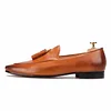 Leather Slippers Loafers with Tassel Prom Wedding