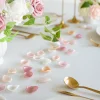 Artificial Burn Edge Silky Rose Petal Wedding Event Decor Scatter Flowers