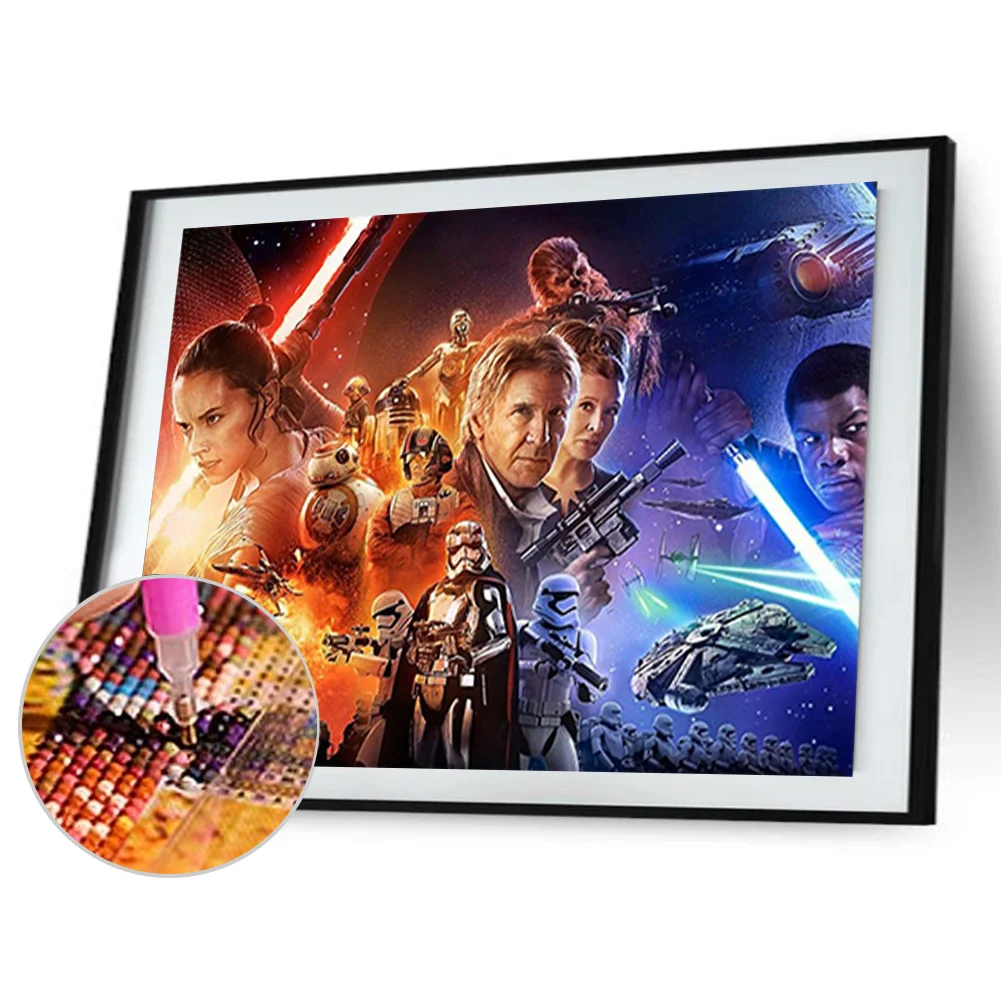 Full Round Drill Diamond Painting - Star Wars: The Rise Of Skywalker -  50*40cm