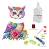 Flower Owl - 5D DIY Ornament - 15*17CM