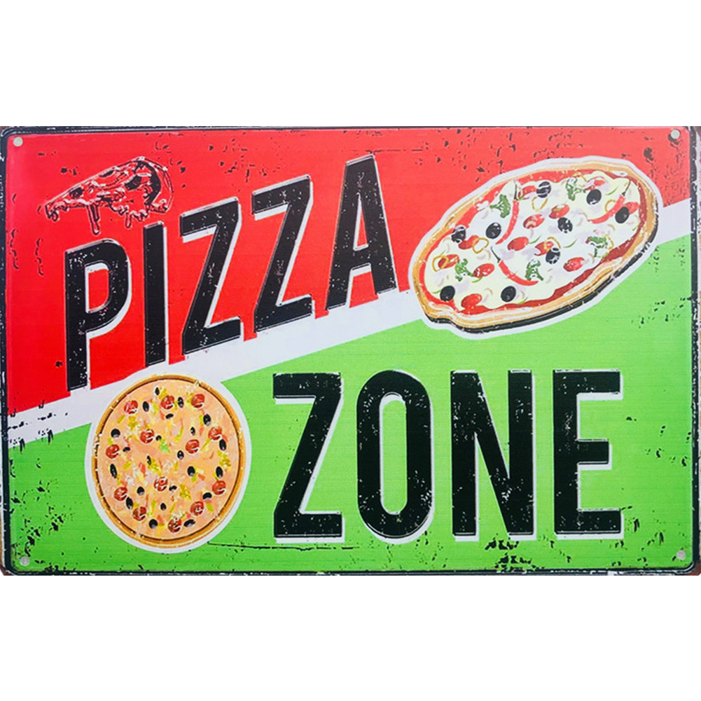 

Pizza Letter - Round Drill Diamond Painting - 50*35CM, 501 Original