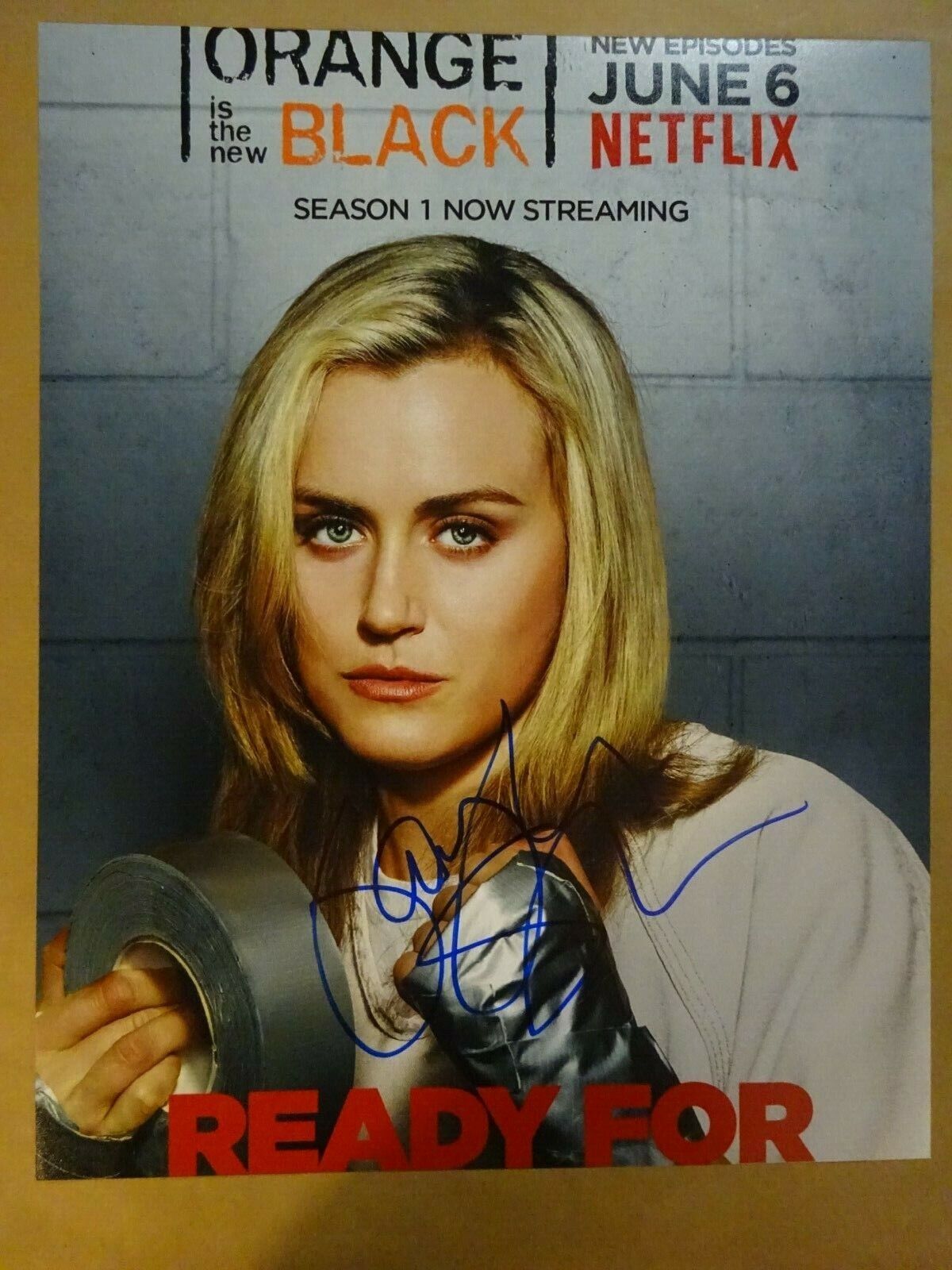 Signed TAYLOR SCHILLING Autographed 11X14 Photo Poster paintinggraph Orange Is The New Black