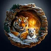 Diamond Painting-DIY Full Round Drill 3D Tiger