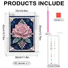 Diamond Painting-DIY Sparkling Special Shaped Pearl Drill Pink Roses(30x40cm)