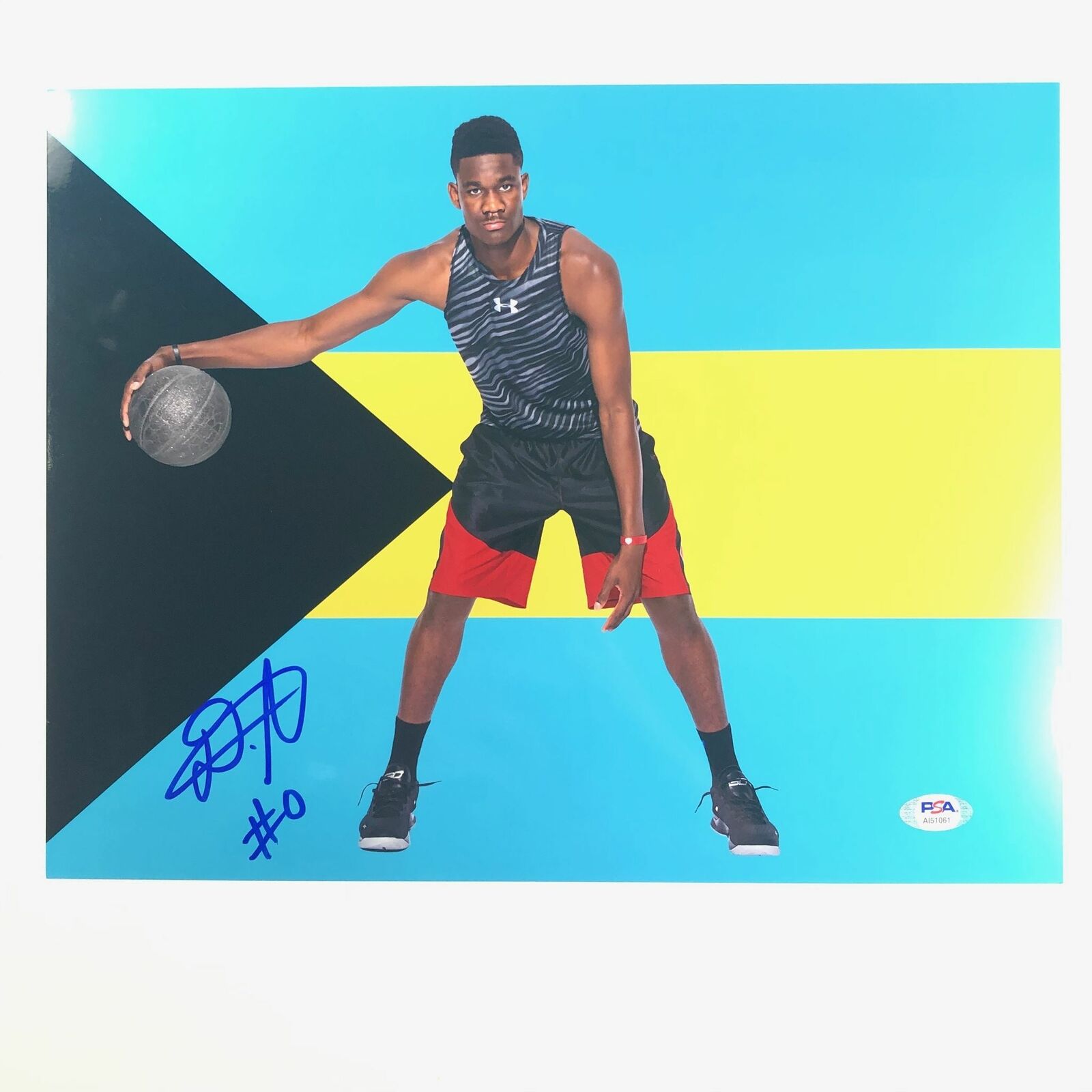 DeAndre Ayton signed 11x14 Photo Poster painting PSA/DNA Phoenix Suns Bahamas