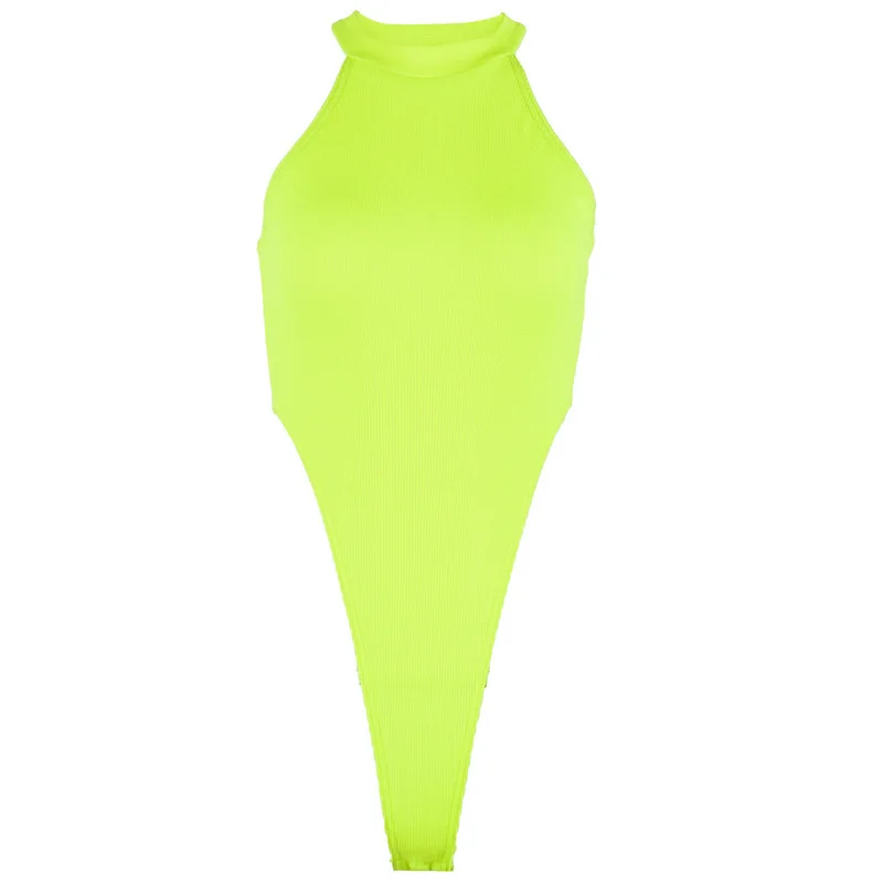 Uveng Uveng New Sexy Slim Sleeveless Round Collar Jumsuit Female Women's Street Stall