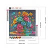Bunte Liebesrosen - runder Bohrer Diamond Painting - 30*30cm