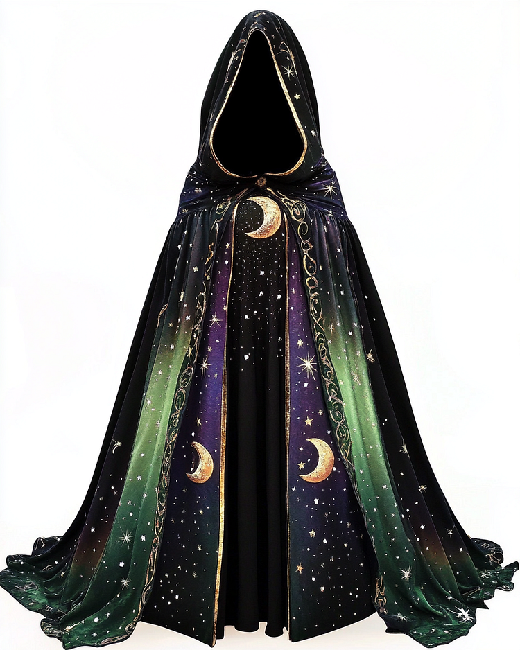The moon and The stars long wizard cape 697c