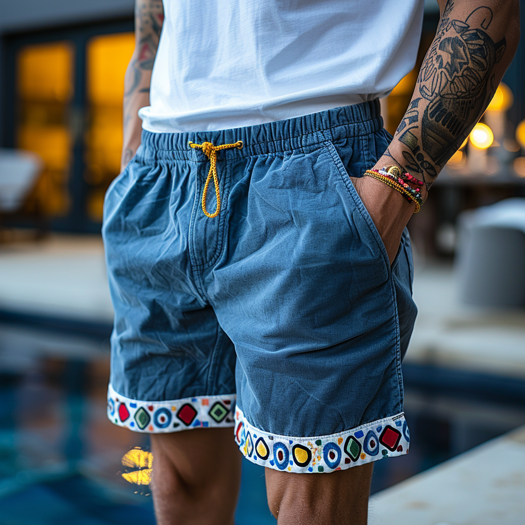 Retro Ethnic Style Shorts-inspireuse