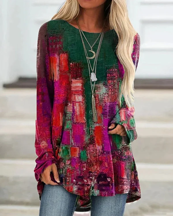 Women's Fashion Vacation Casual Retro Long Sleeve Blouses & Shirts