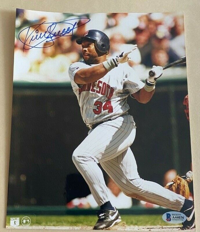 Kirby Puckett signed autographed 8x10 Photo Poster painting Minnesota Twins Beckett COA