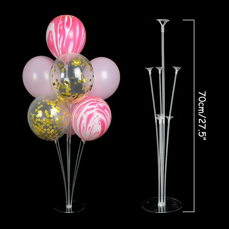 7/11Tubes Balloons Stand Holder Column Confetti Balloons Happy Birthday Air Ballon Kids Baby Shower Wedding Party Decorations