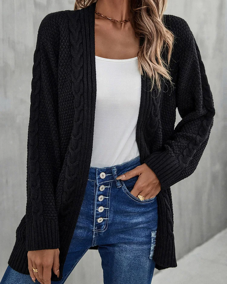 Cardigan Irregular Knit Skeleton Knit Sweater Jacket