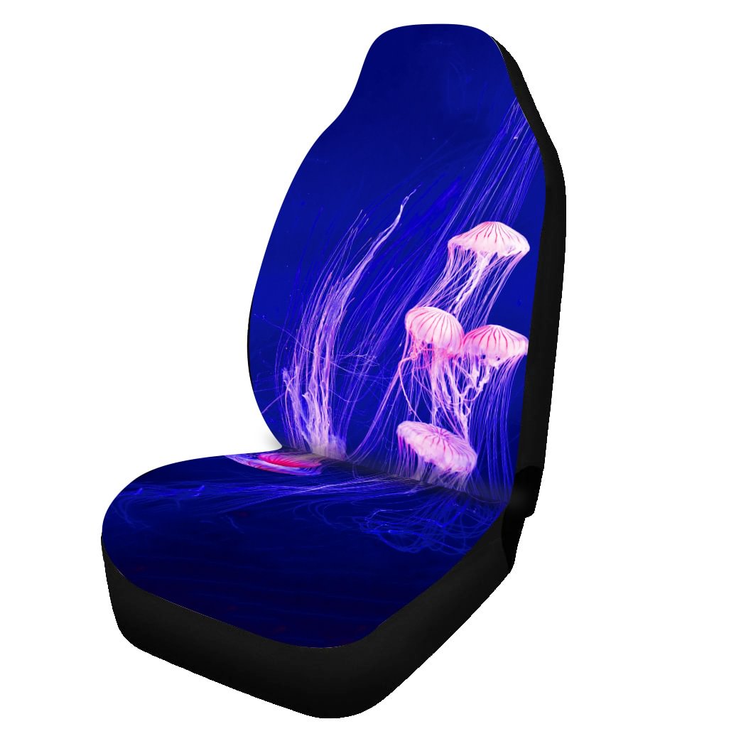 Jellyfish Front Car Seat Covers. 5-Seater Set Protector Car Mat Covers, Fit Most Vehicle, Cars, Sedan, Truck, SUV, Van