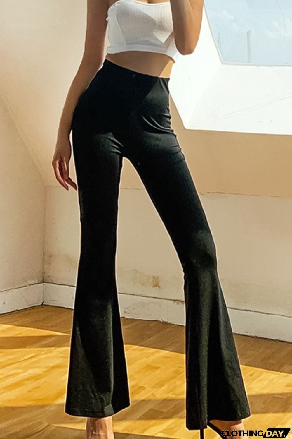 High Rise Flared Pants