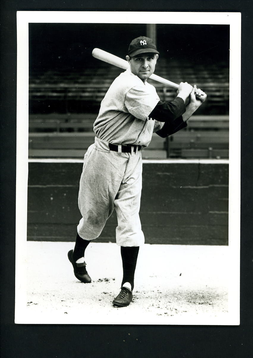 Bill Knickerbocker Press Original Photo Poster painting New York Yankees