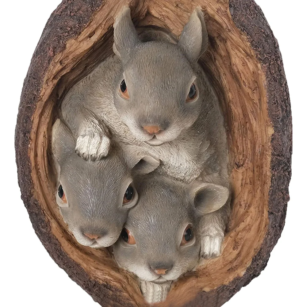 Resin Squirrel Garden Statue Gift Outdoor Decoration Courtyard Accessories