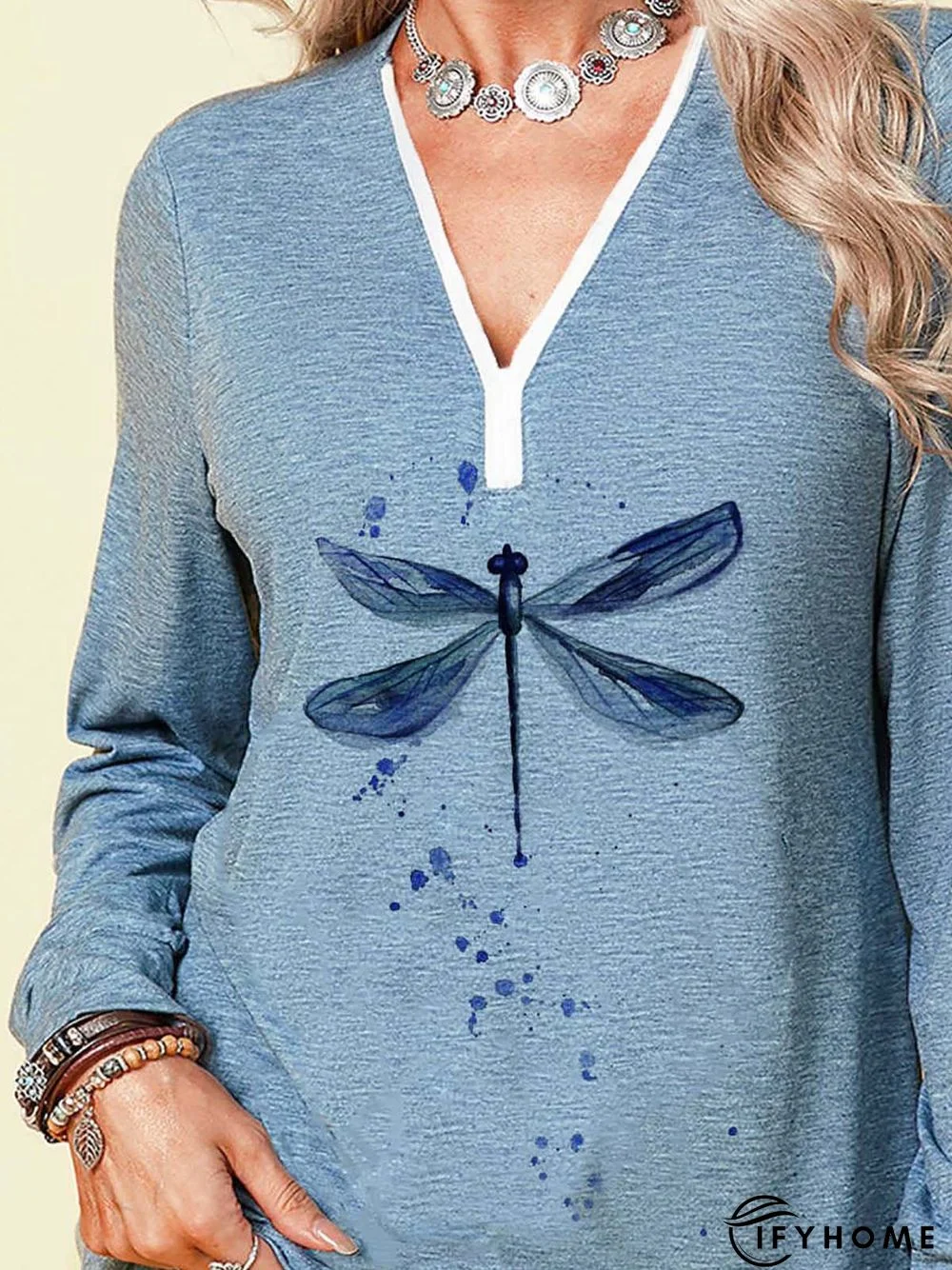 Animal Cotton-Blend Long Sleeve Shirt & Top | IFYHOME