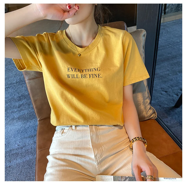 Uveng Uveng T-Shirt Women's Summer 2024 New Bottom Round Collar Dress Print Loose Print T-Shirt Women