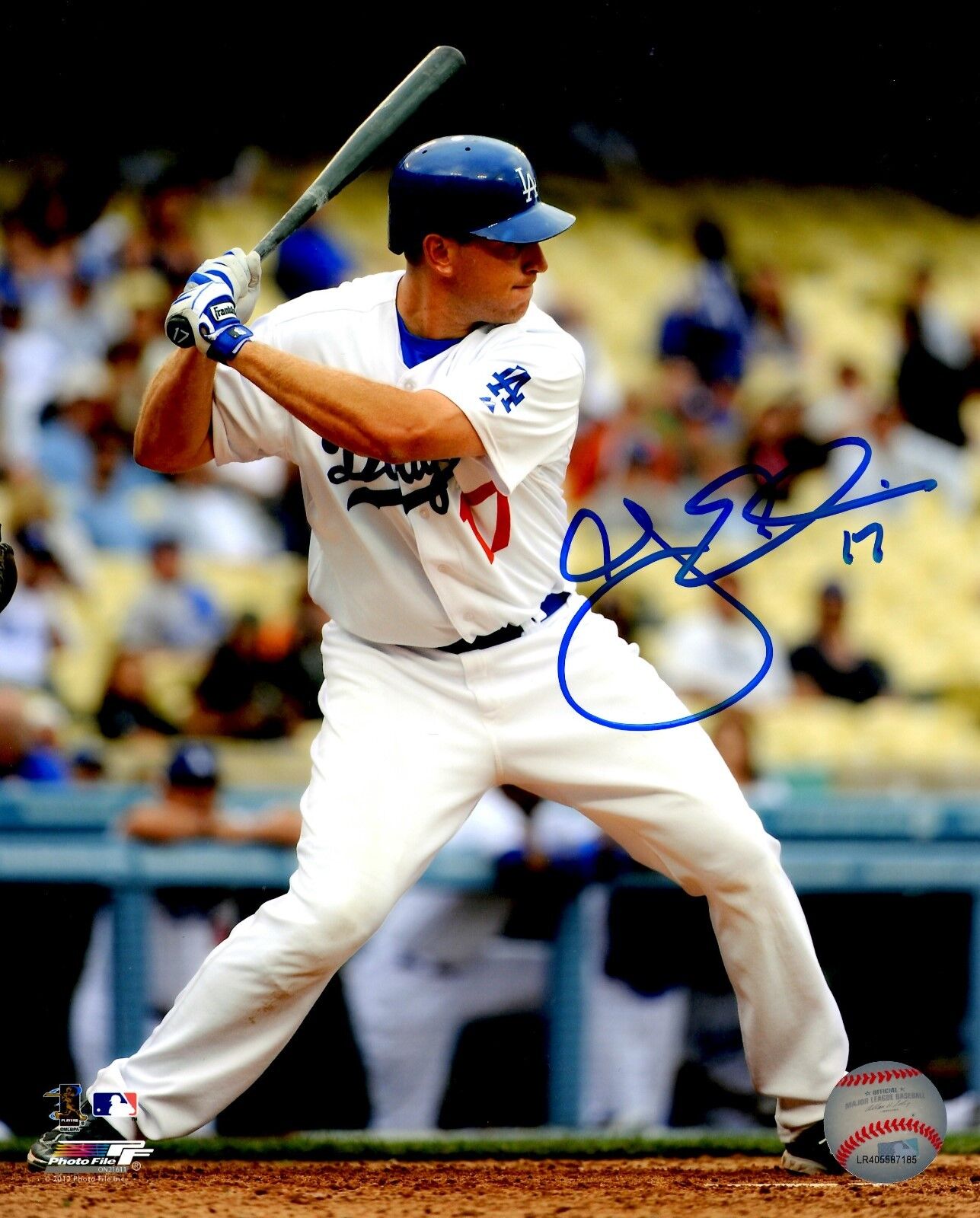 Signed 8x10 A.J. ELLIS Los Angeles Dodgers Autographed Photo Poster painting - COA