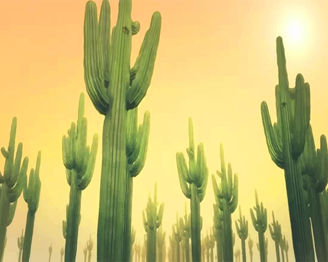 

Sunny Day Cactus – Paint By Numbers - 40*50CM, 501 Original