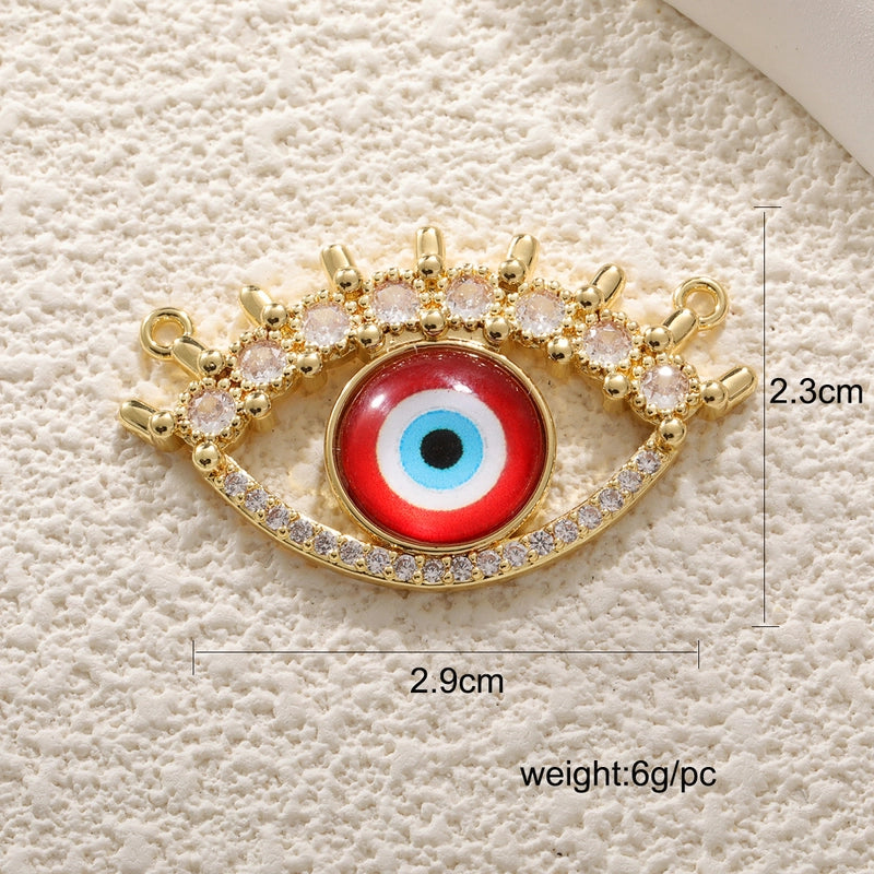 1 Piece Copper Devil’s Eye Jewelry Accessories Pendant