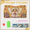 Xmas Angel DIY Pearl Diamond Painting PU Cover Tissue Holder Kit Pearl Art Painting Decoration for Home & Gifts