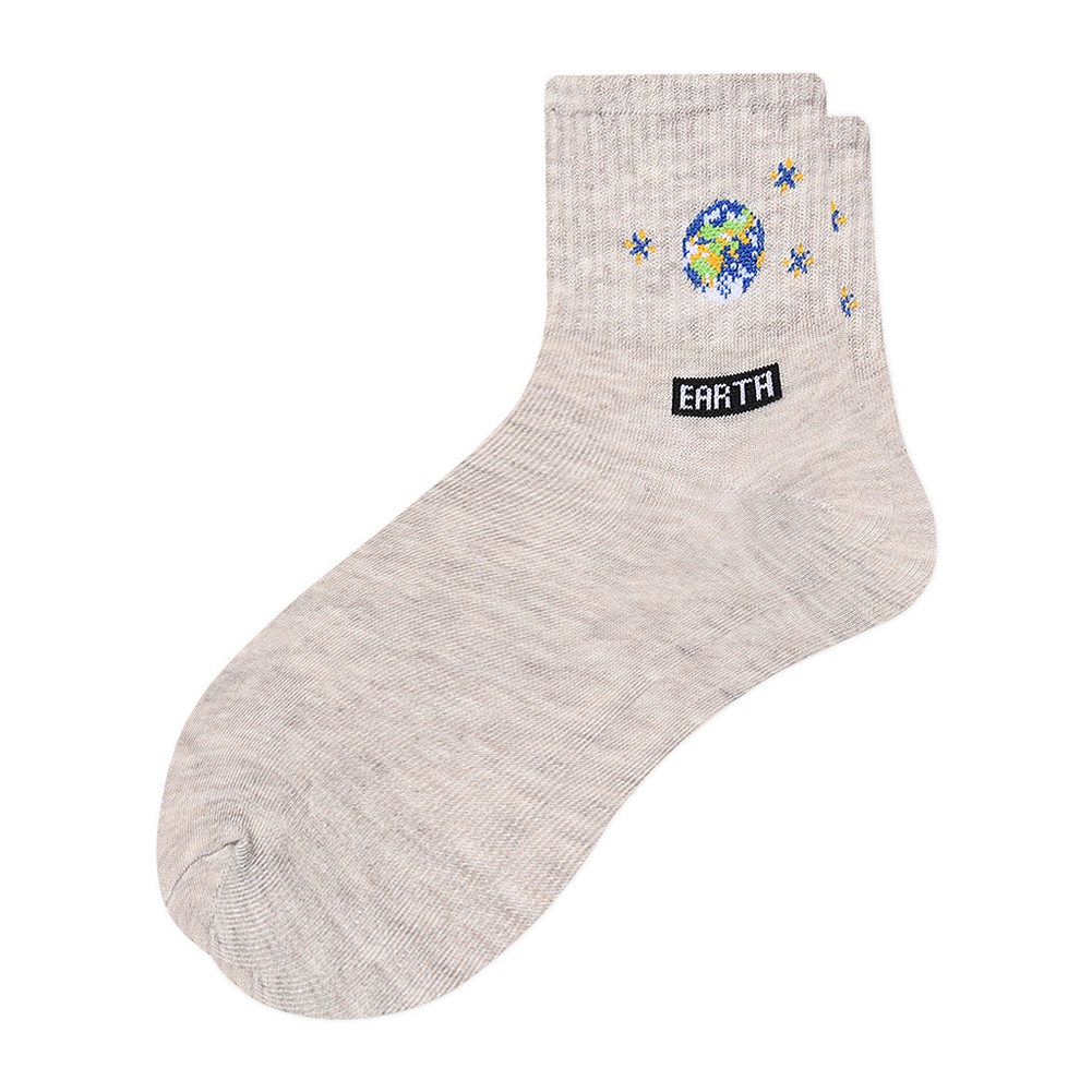 

1 Pair Cotton Comfortable Mid Calf Lenght Socks Elastic  Soft Socks, 501 Original