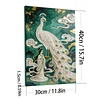 DIY Pearl Painting Peacock for Home Wall Decor with Frame(40x30cm)