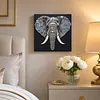 Framed Elephant - DIY Button Art Painting Kit for Creativity DIY Pearl Dot Crafts for Gift Home Wall Decor 30*30CM