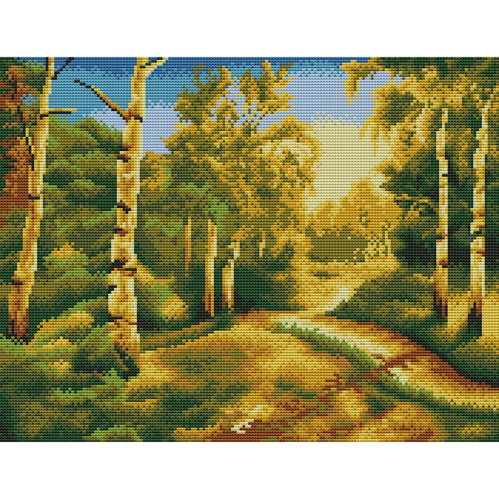 

Landscape - 11CT Stamped Cross Stitch - 45*35CM, 501 Original