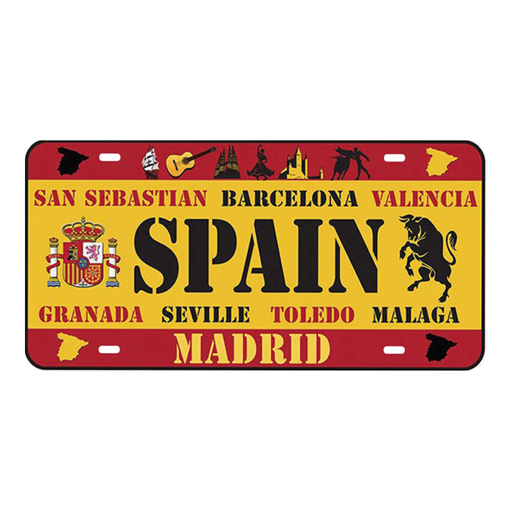 National Flag Car License (6*12Inch)