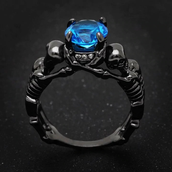 Skeleton Skull Ring