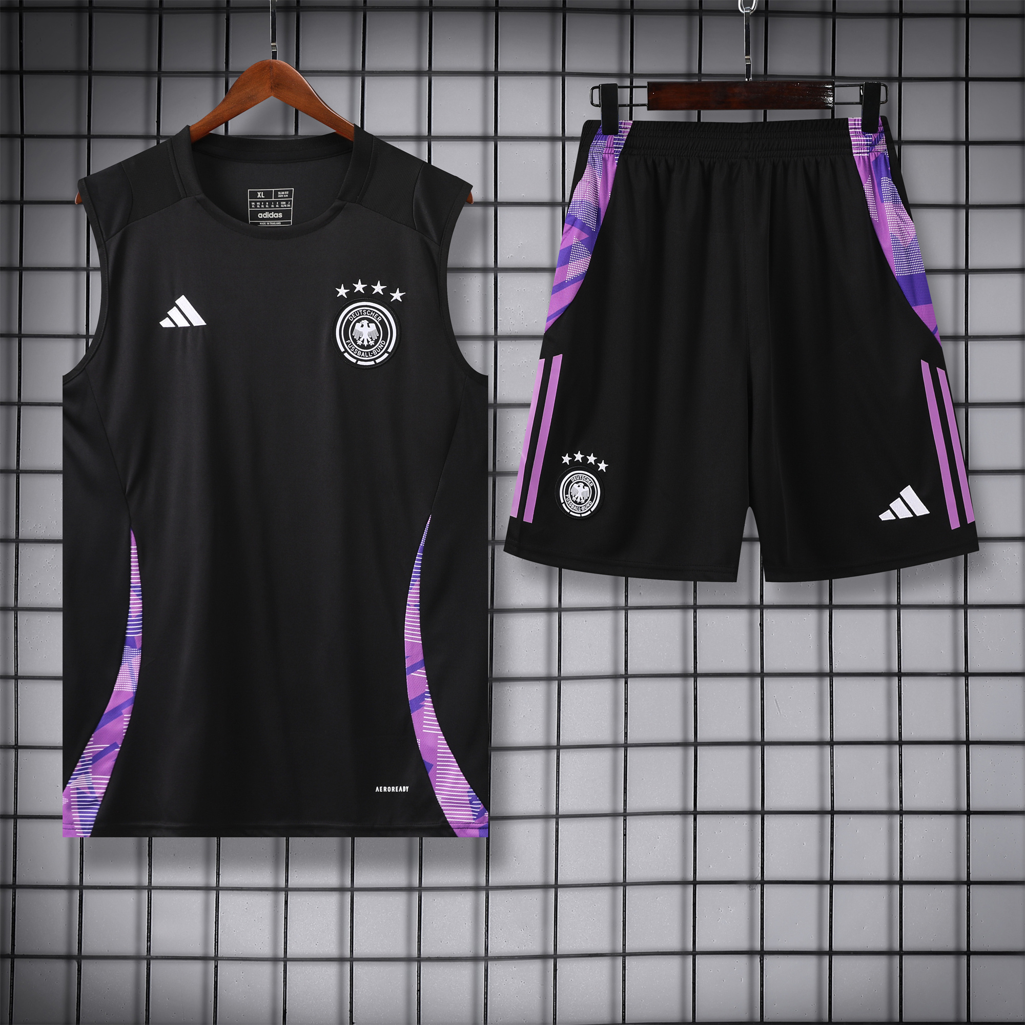 Germany 24-25 Training Vest Suit - Black