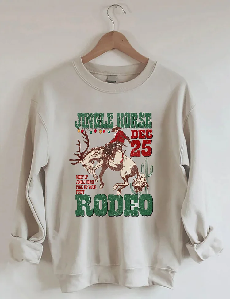 Jingle Horse Rodeo Sweatshirt socialshop