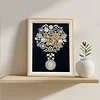 Framed Pearl Diamond Painting - Special Shaped - Bouquets (17x22cm)