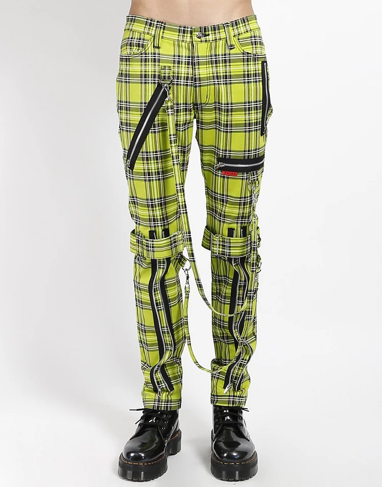 PLAID BONDAGE PANT