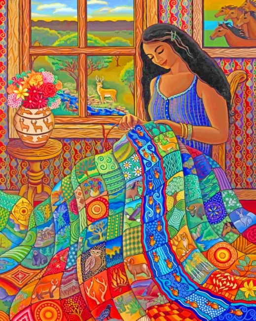

Latino Woman – Paint By Numbers - 40*50CM, 501 Original