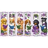 14CT 2 Strands Cross Stitching Bookmark Kit for Teachers Bookworms Women Readers 6PCS Single-Sided Stamped Embroidery Page Marker Set Handmade Thread Embroidery Craft 30 x 50cm tapestrymarket