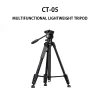 CT-07 Camera Tripod Shooting Special Telescopic Multi-function Lightweight Tripod With Quick Switch Vertical/Horizontal Mount, Adjustable Angle, Maximum Load 4 kg