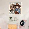 Boy And Pony-11CT Stamped Cross Stitch 40*40cm/15.75*15.75in