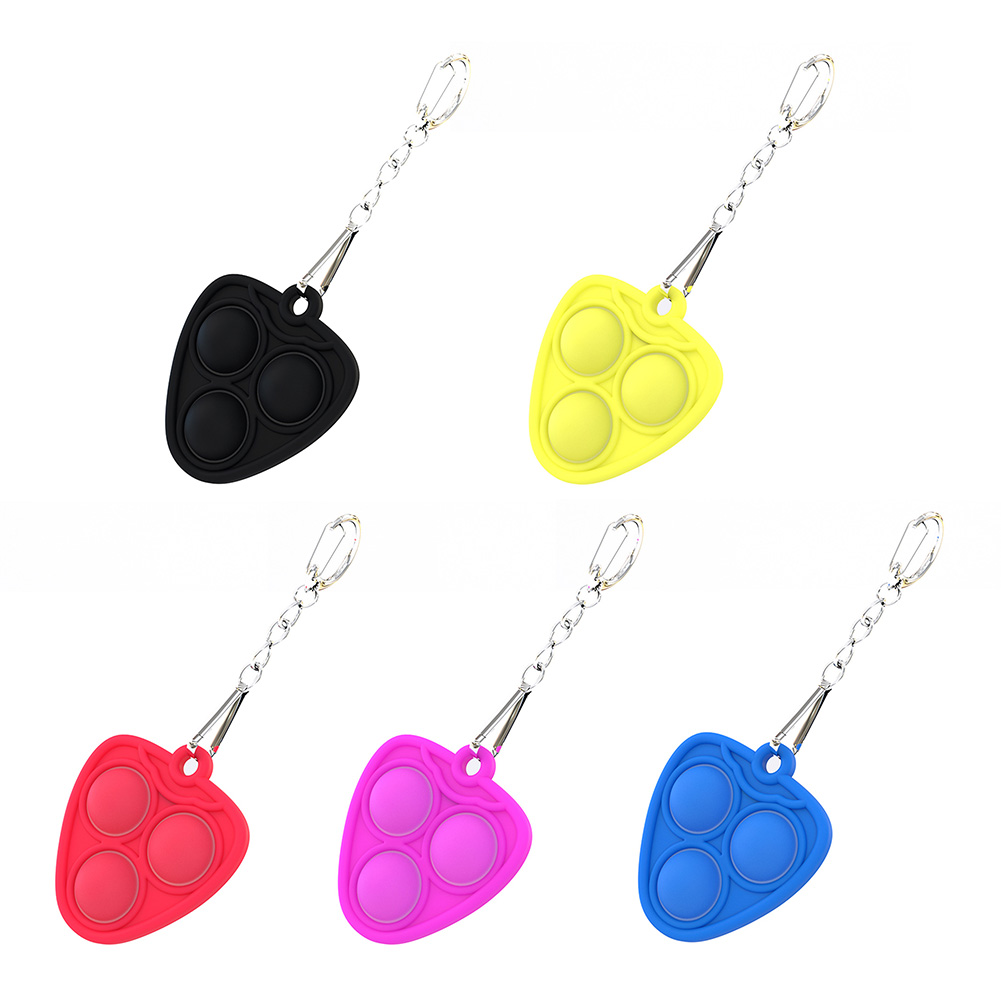 

Silicone Push Bubble Keychain Sensory Fidget Toys Autism Stress Reliever, Yellow, 501 Original